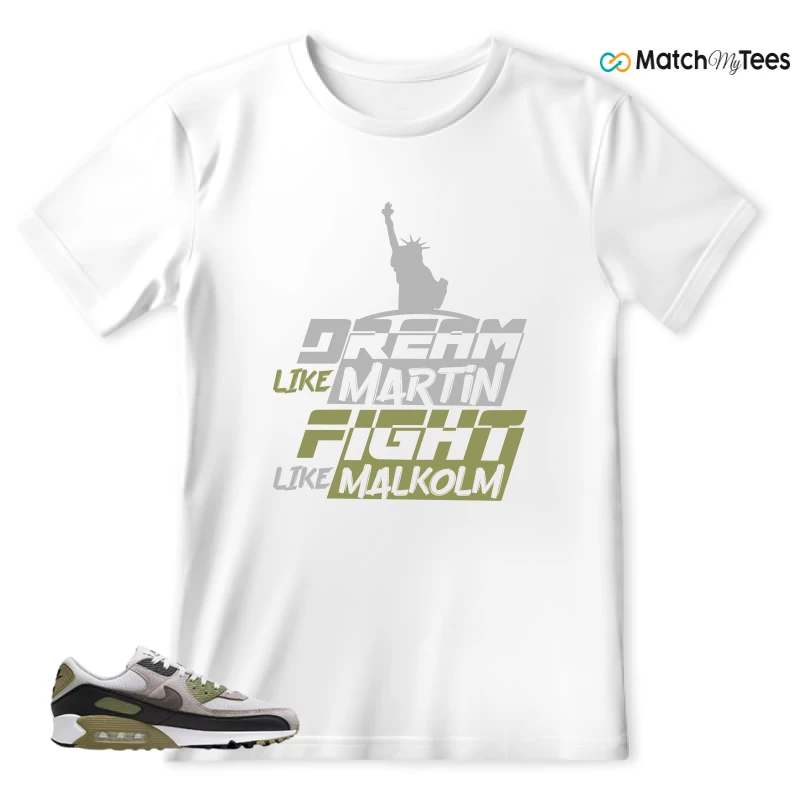 NIKE AIR MAX 90 LIGHT BONE NEUTRAL OLIVE SNEAKER Matching Tees t-shirt