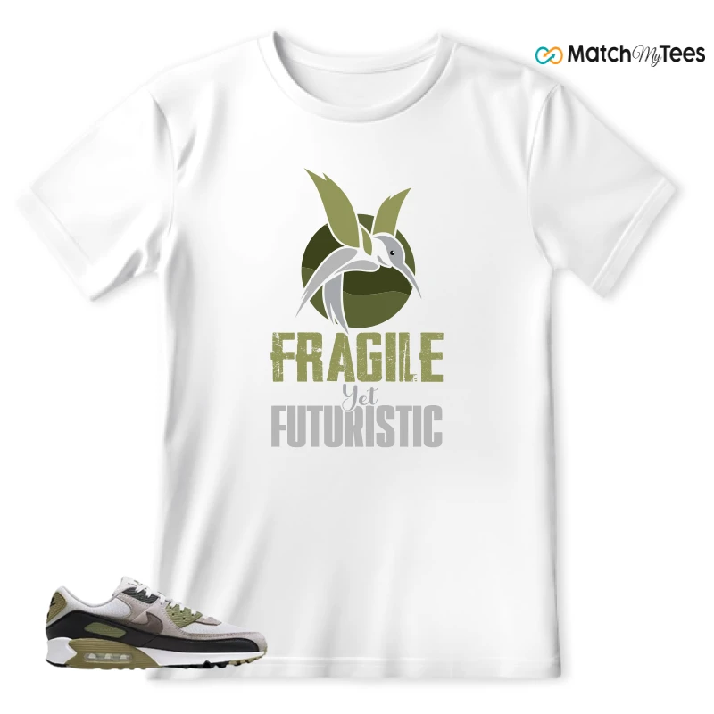 NIKE AIR MAX 90 LIGHT BONE NEUTRAL OLIVE SNEAKER Matching Tees t-shirt