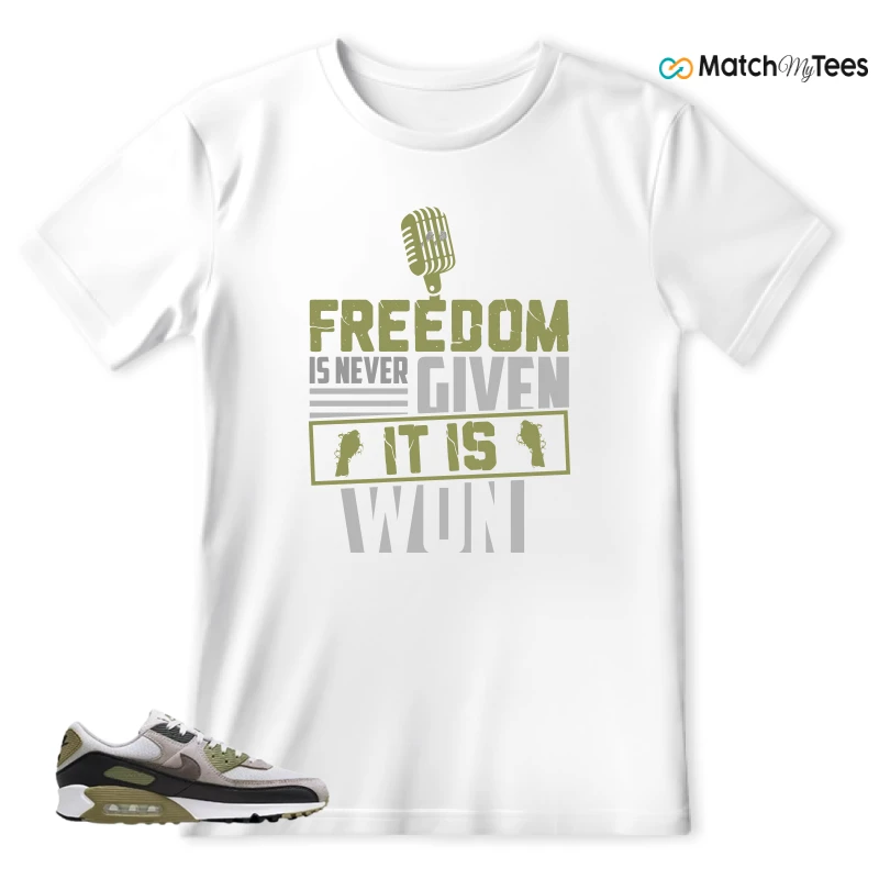 NIKE AIR MAX 90 LIGHT BONE NEUTRAL OLIVE SNEAKER Matching Tees t-shirt