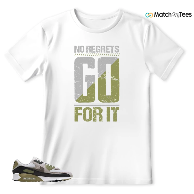 NIKE AIR MAX 90 LIGHT BONE NEUTRAL OLIVE SNEAKER Matching Tees t-shirt