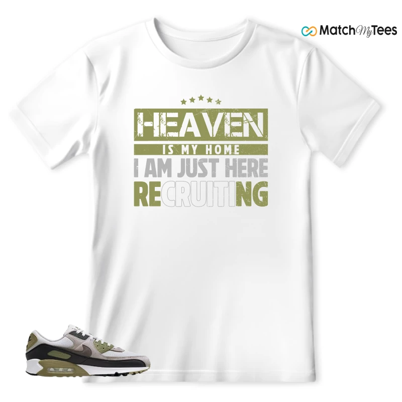 NIKE AIR MAX 90 LIGHT BONE NEUTRAL OLIVE SNEAKER Matching Tees t-shirt