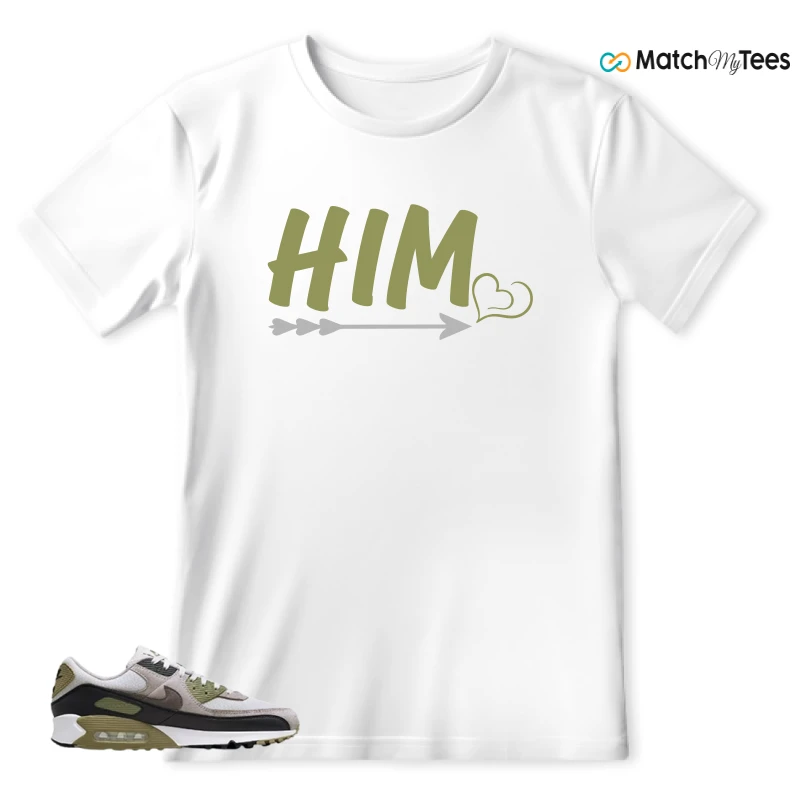 NIKE AIR MAX 90 LIGHT BONE NEUTRAL OLIVE SNEAKER Matching Tees t-shirt