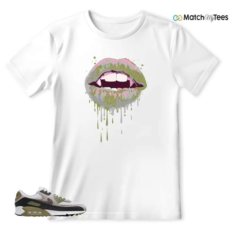 NIKE AIR MAX 90 LIGHT BONE NEUTRAL OLIVE SNEAKER Matching Tees t-shirt