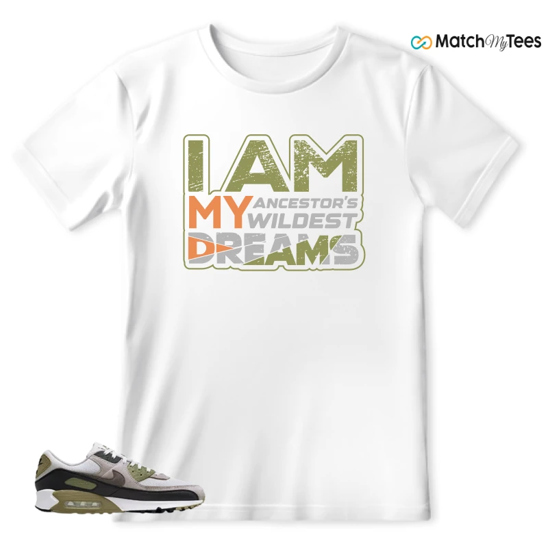 NIKE AIR MAX 90 LIGHT BONE NEUTRAL OLIVE SNEAKER Matching Tees t-shirt