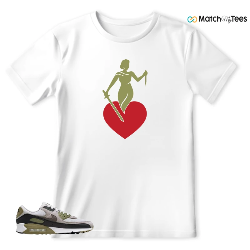 NIKE AIR MAX 90 LIGHT BONE NEUTRAL OLIVE SNEAKER Matching Tees t-shirt