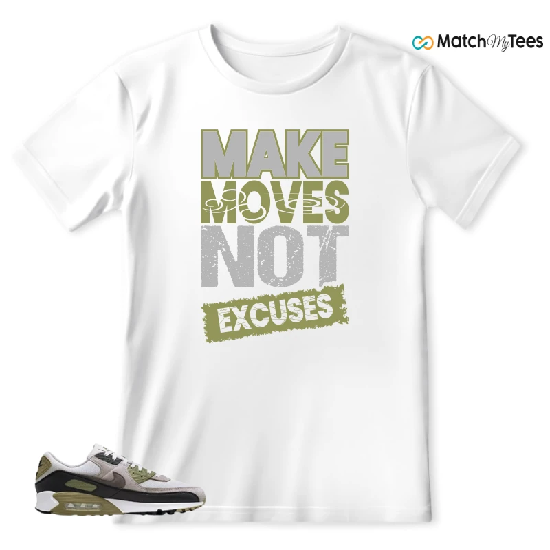 NIKE AIR MAX 90 LIGHT BONE NEUTRAL OLIVE SNEAKER Matching Tees t-shirt