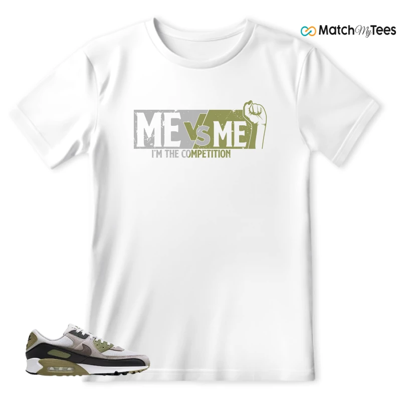 NIKE AIR MAX 90 LIGHT BONE NEUTRAL OLIVE SNEAKER Matching Tees t-shirt