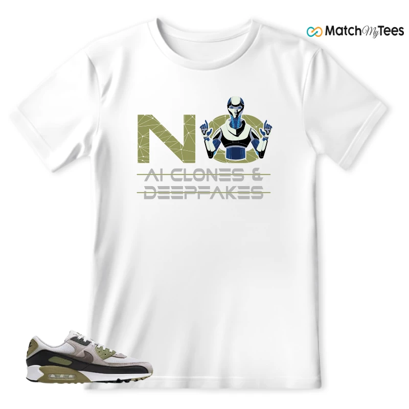 NIKE AIR MAX 90 LIGHT BONE NEUTRAL OLIVE SNEAKER Matching Tees t-shirt