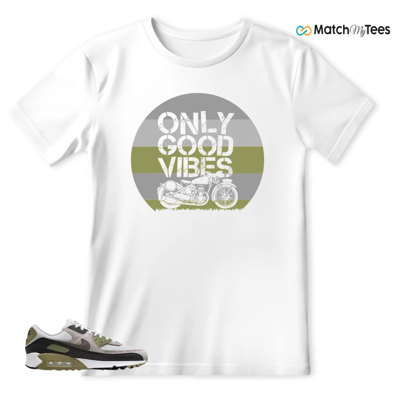 NIKE AIR MAX 90 LIGHT BONE NEUTRAL OLIVE SNEAKER Matching Tees t-shirt