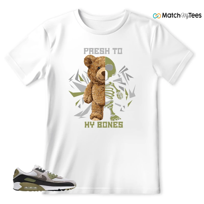 NIKE AIR MAX 90 LIGHT BONE NEUTRAL OLIVE SNEAKER Matching Tees t-shirt