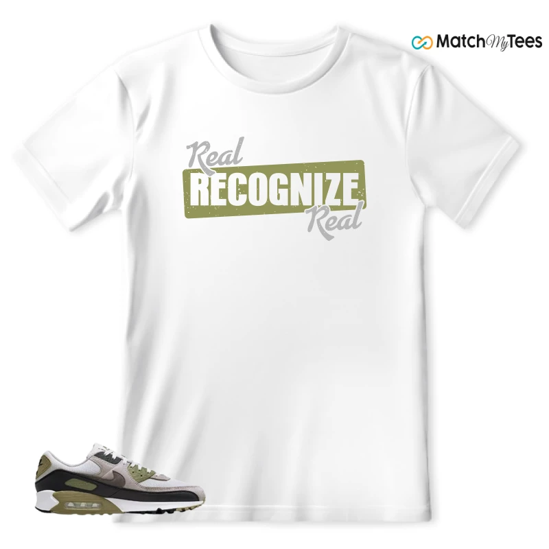 NIKE AIR MAX 90 LIGHT BONE NEUTRAL OLIVE SNEAKER Matching Tees t-shirt