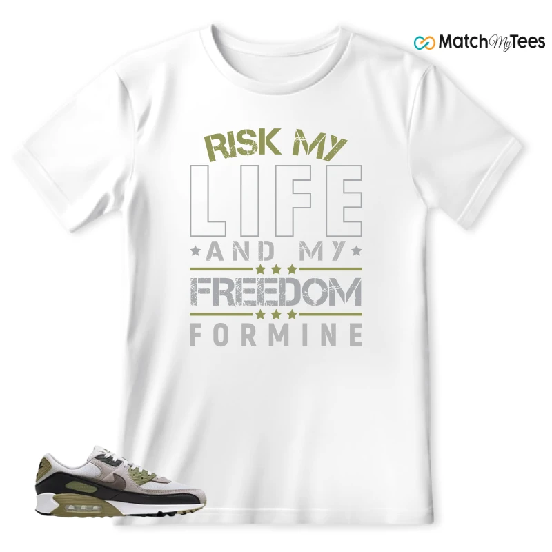 NIKE AIR MAX 90 LIGHT BONE NEUTRAL OLIVE SNEAKER Matching Tees t-shirt