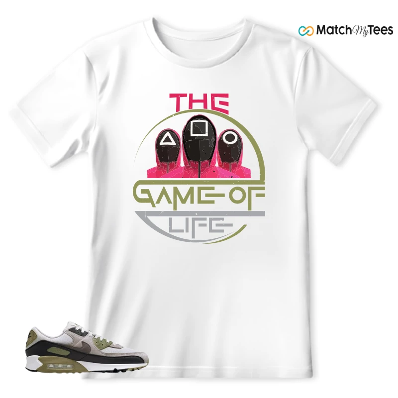 NIKE AIR MAX 90 LIGHT BONE NEUTRAL OLIVE SNEAKER Matching Tees t-shirt