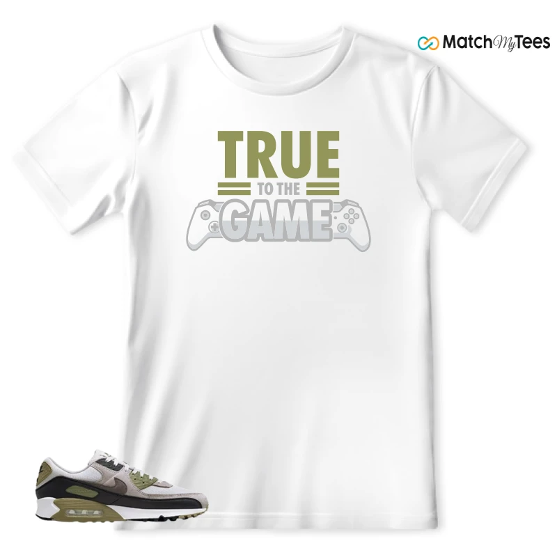 NIKE AIR MAX 90 LIGHT BONE NEUTRAL OLIVE SNEAKER Matching Tees t-shirt