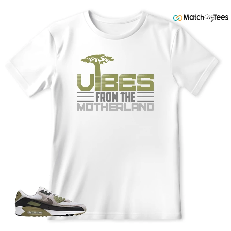 NIKE AIR MAX 90 LIGHT BONE NEUTRAL OLIVE SNEAKER Matching Tees t-shirt