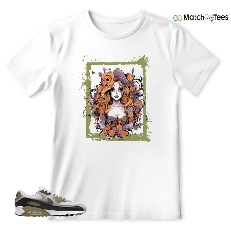 NIKE AIR MAX 90 LIGHT BONE NEUTRAL OLIVE SNEAKER Matching Tees t-shirt