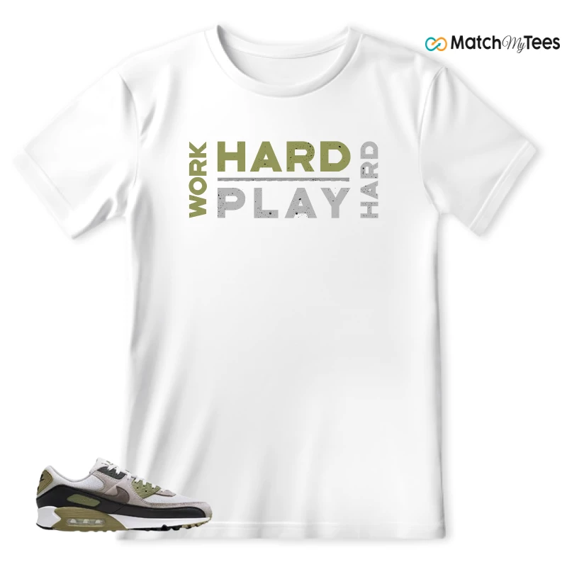 NIKE AIR MAX 90 LIGHT BONE NEUTRAL OLIVE SNEAKER Matching Tees t-shirt