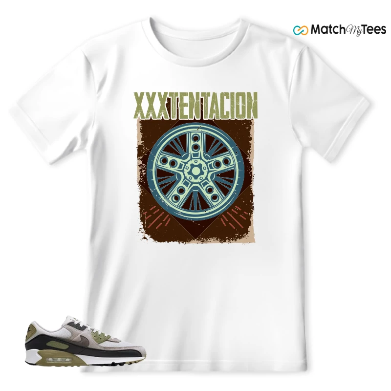 NIKE AIR MAX 90 LIGHT BONE NEUTRAL OLIVE SNEAKER Matching Tees t-shirt