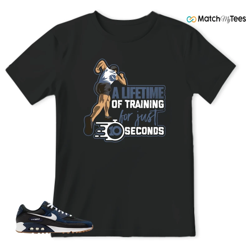 NIKE AIR MAX 90 MIDNIGHT NAVY GUM SNEAKER Matching Tees t-shirt