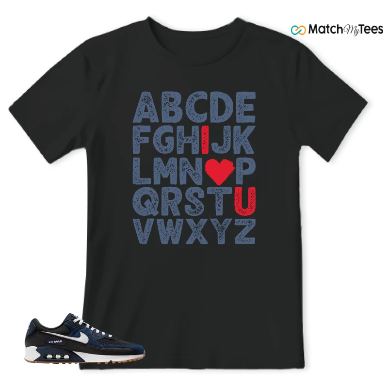 NIKE AIR MAX 90 MIDNIGHT NAVY GUM SNEAKER Matching Tees t-shirt