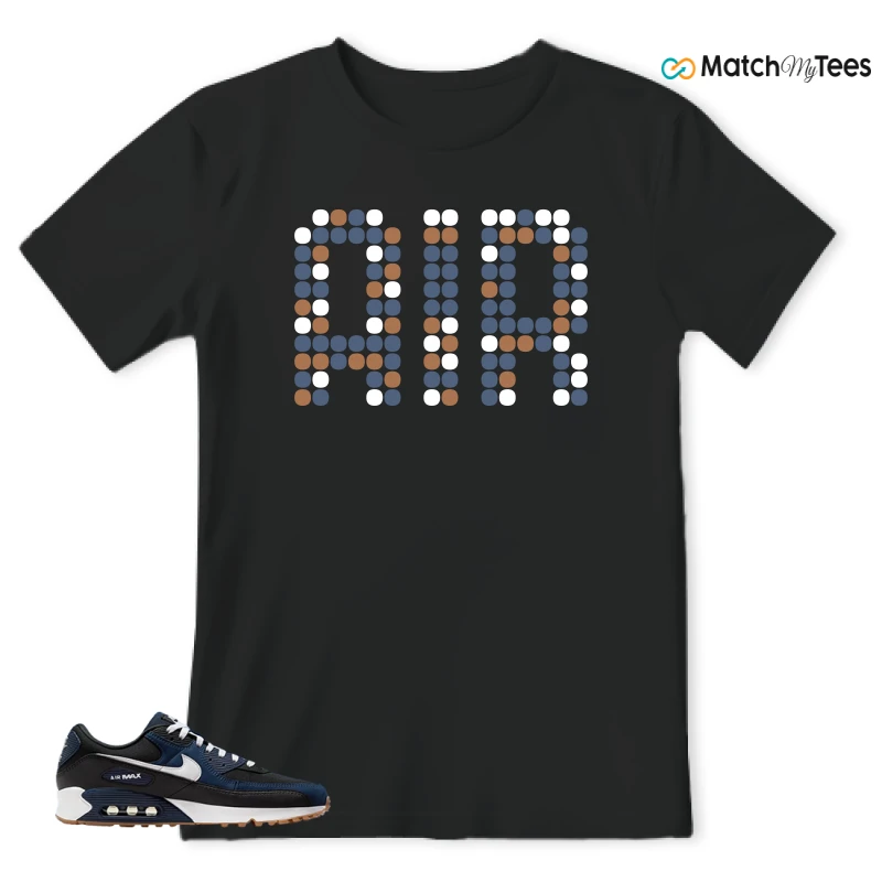 NIKE AIR MAX 90 MIDNIGHT NAVY GUM SNEAKER Matching Tees t-shirt