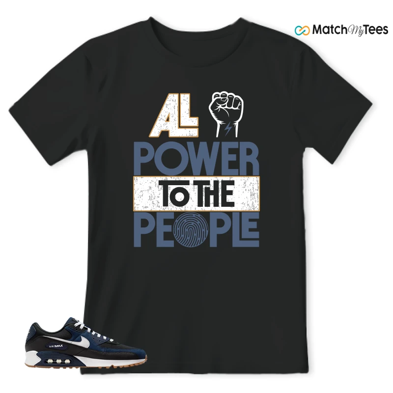 NIKE AIR MAX 90 MIDNIGHT NAVY GUM SNEAKER Matching Tees t-shirt