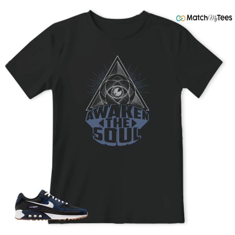 NIKE AIR MAX 90 MIDNIGHT NAVY GUM SNEAKER Matching Tees t-shirt