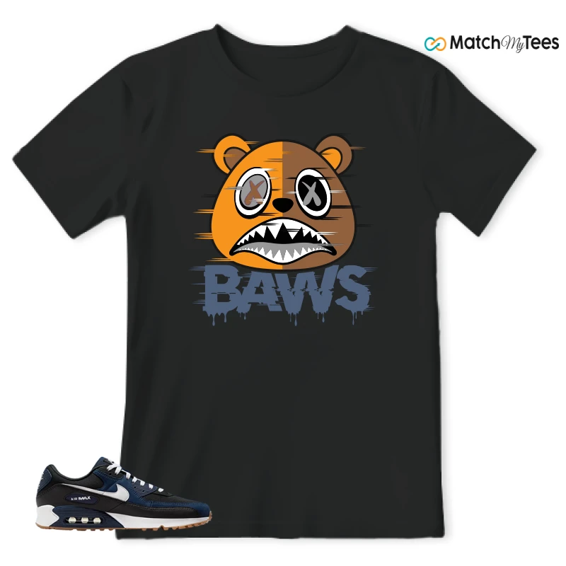 NIKE AIR MAX 90 MIDNIGHT NAVY GUM SNEAKER Matching Tees t-shirt