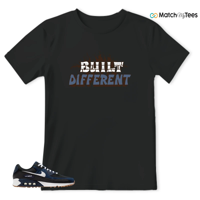 NIKE AIR MAX 90 MIDNIGHT NAVY GUM SNEAKER Matching Tees t-shirt