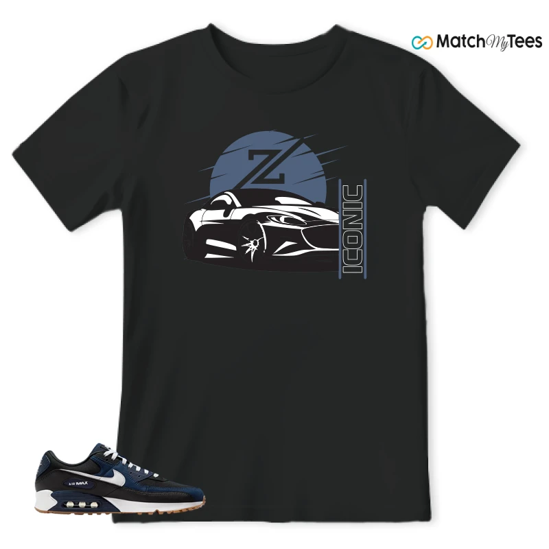 NIKE AIR MAX 90 MIDNIGHT NAVY GUM SNEAKER Matching Tees t-shirt