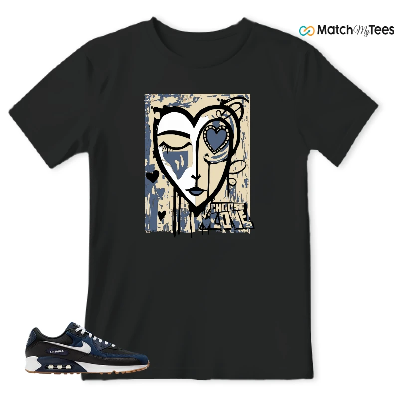 NIKE AIR MAX 90 MIDNIGHT NAVY GUM SNEAKER Matching Tees t-shirt