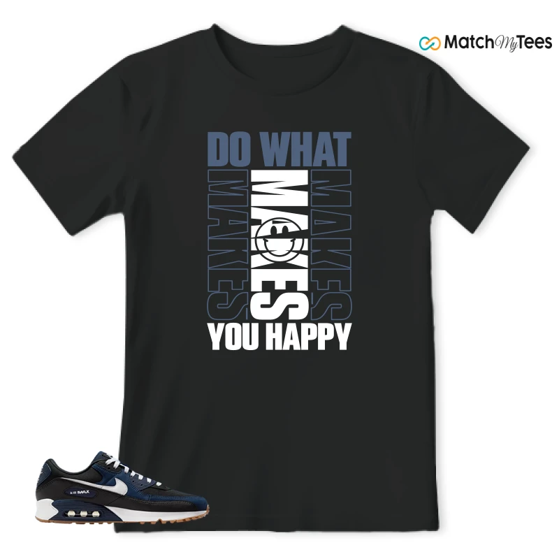 NIKE AIR MAX 90 MIDNIGHT NAVY GUM SNEAKER Matching Tees t-shirt