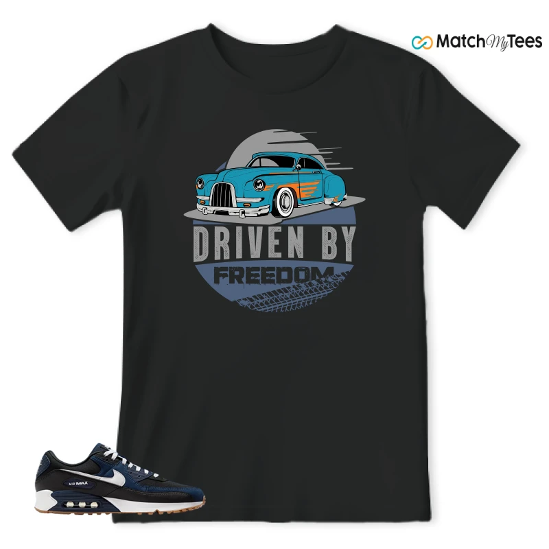 NIKE AIR MAX 90 MIDNIGHT NAVY GUM SNEAKER Matching Tees t-shirt