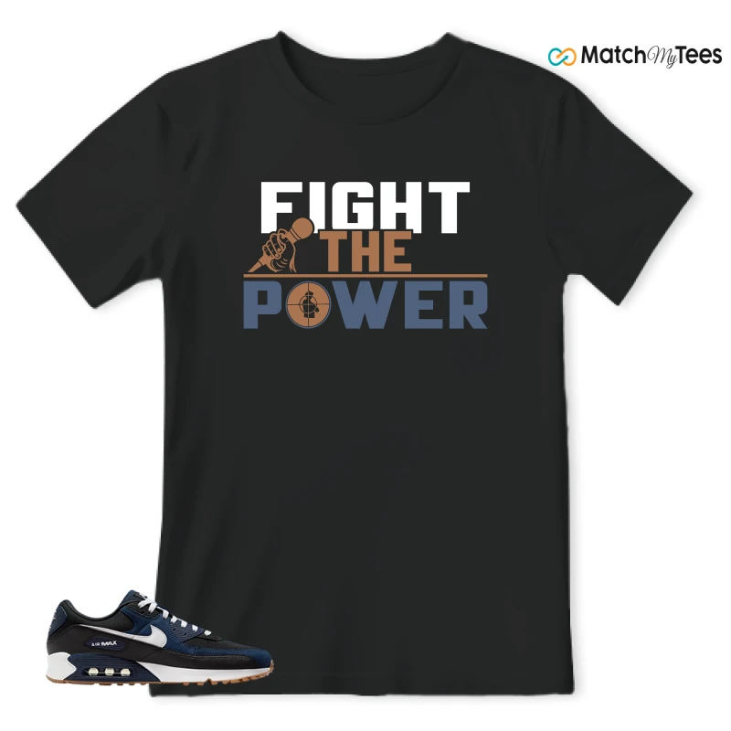 NIKE AIR MAX 90 MIDNIGHT NAVY GUM SNEAKER Matching Tees t-shirt