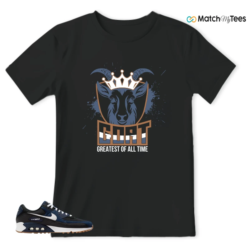 NIKE AIR MAX 90 MIDNIGHT NAVY GUM SNEAKER Matching Tees t-shirt