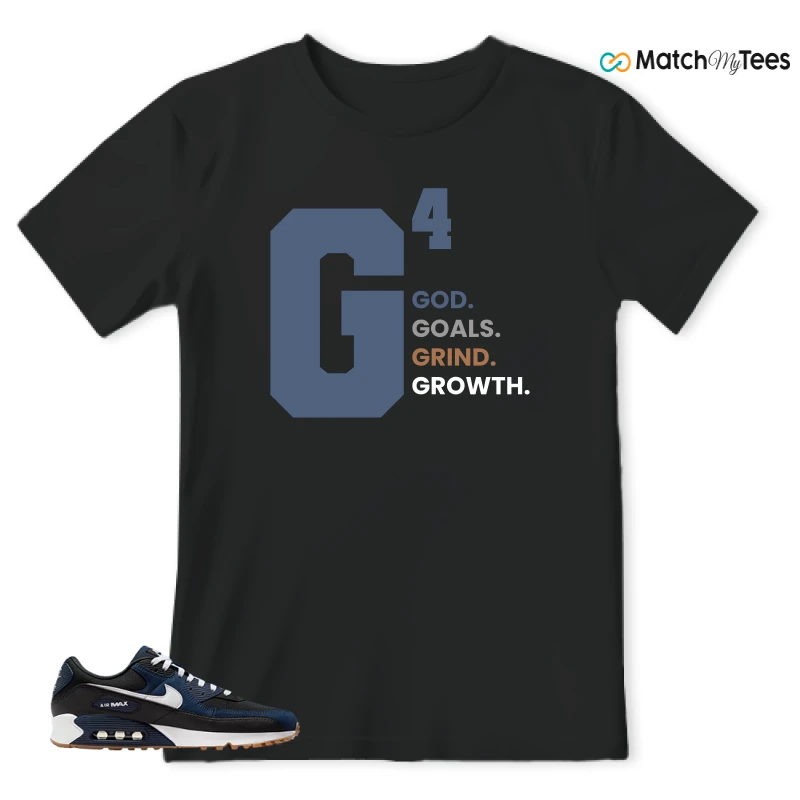 NIKE AIR MAX 90 MIDNIGHT NAVY GUM SNEAKER Matching Tees t-shirt