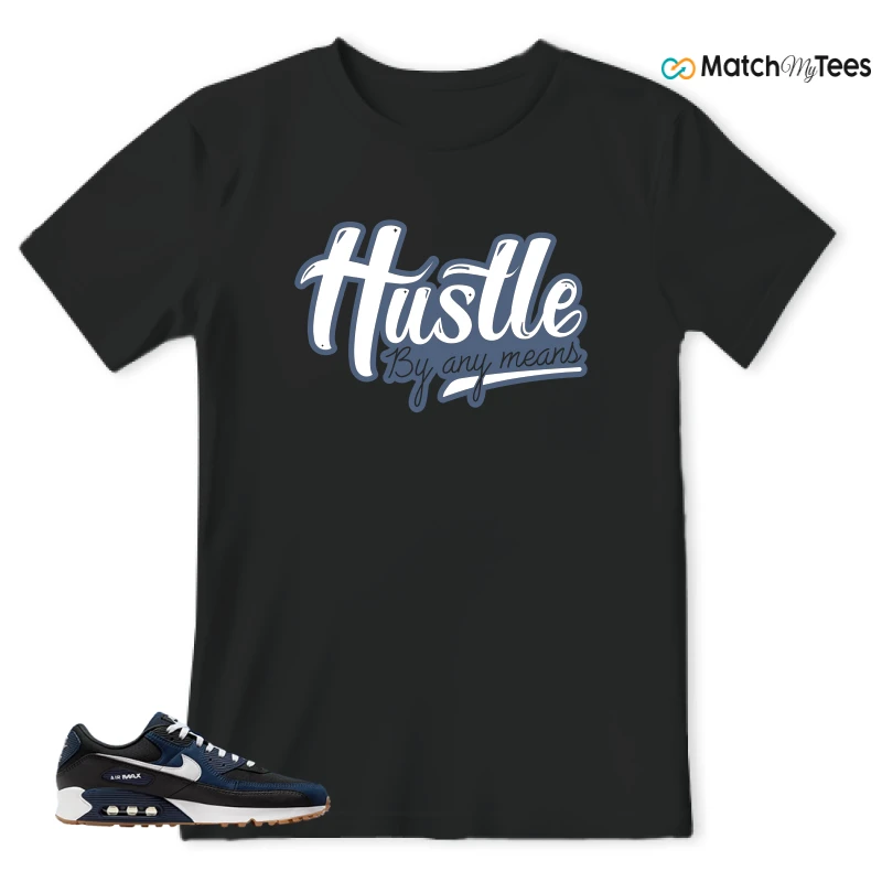 NIKE AIR MAX 90 MIDNIGHT NAVY GUM SNEAKER Matching Tees t-shirt