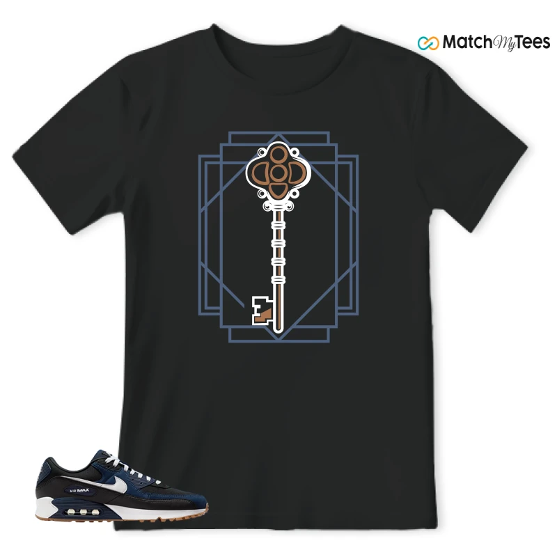 NIKE AIR MAX 90 MIDNIGHT NAVY GUM SNEAKER Matching Tees t-shirt
