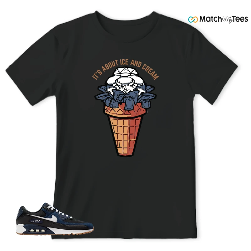 NIKE AIR MAX 90 MIDNIGHT NAVY GUM SNEAKER Matching Tees t-shirt