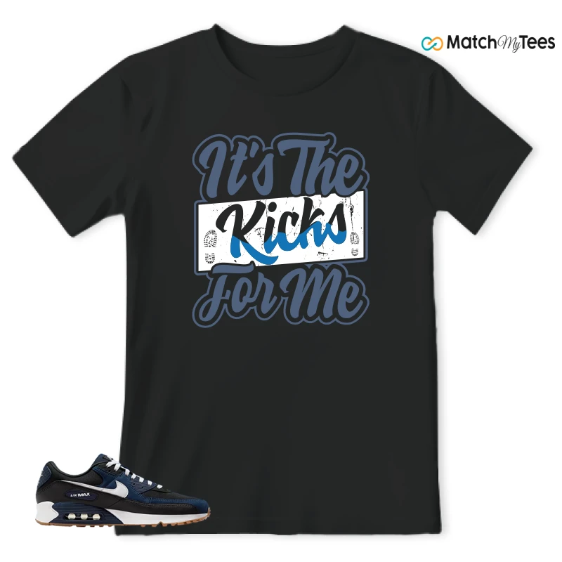 NIKE AIR MAX 90 MIDNIGHT NAVY GUM SNEAKER Matching Tees t-shirt