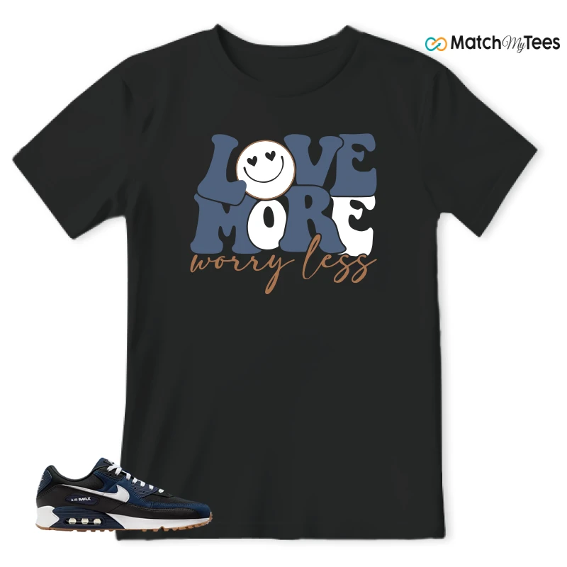 NIKE AIR MAX 90 MIDNIGHT NAVY GUM SNEAKER Matching Tees t-shirt