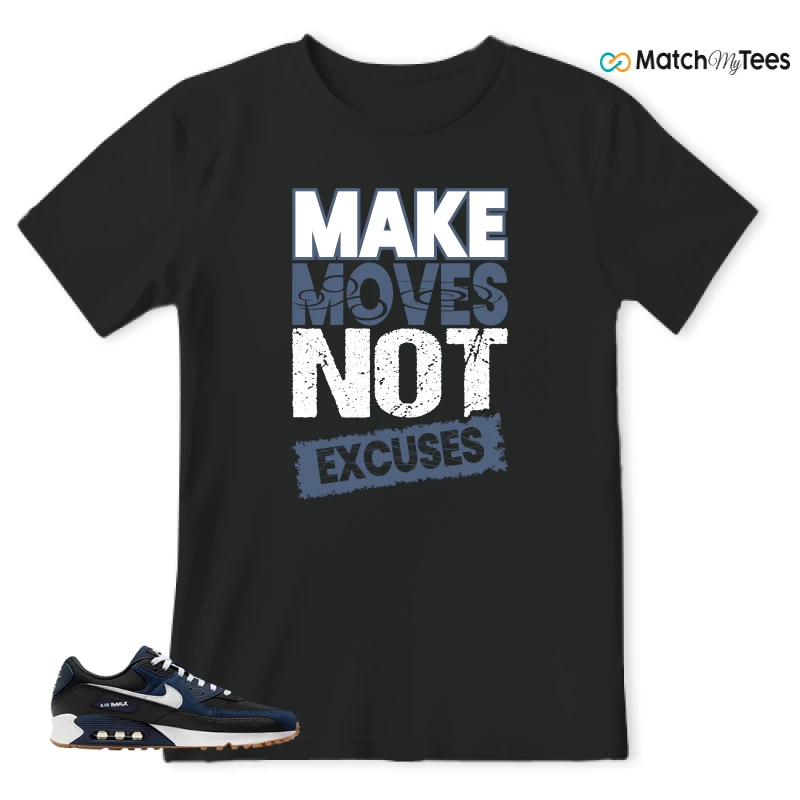 NIKE AIR MAX 90 MIDNIGHT NAVY GUM SNEAKER Matching Tees t-shirt