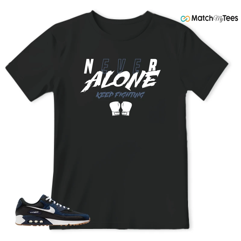 NIKE AIR MAX 90 MIDNIGHT NAVY GUM SNEAKER Matching Tees T-shirt for Men