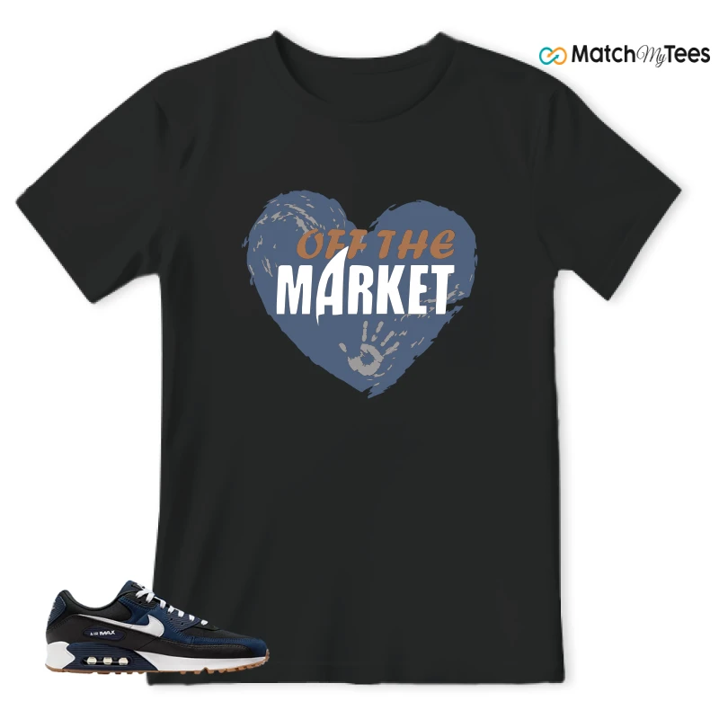 NIKE AIR MAX 90 MIDNIGHT NAVY GUM SNEAKER Matching Tees t-shirt