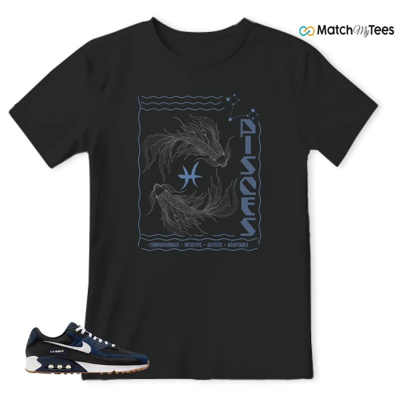 NIKE AIR MAX 90 MIDNIGHT NAVY GUM SNEAKER Matching Tees T-shirt for Men
