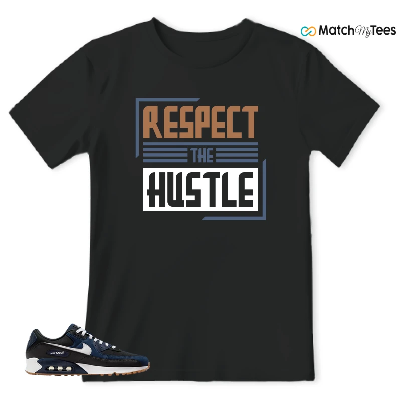 NIKE AIR MAX 90 MIDNIGHT NAVY GUM SNEAKER Matching Tees t-shirt