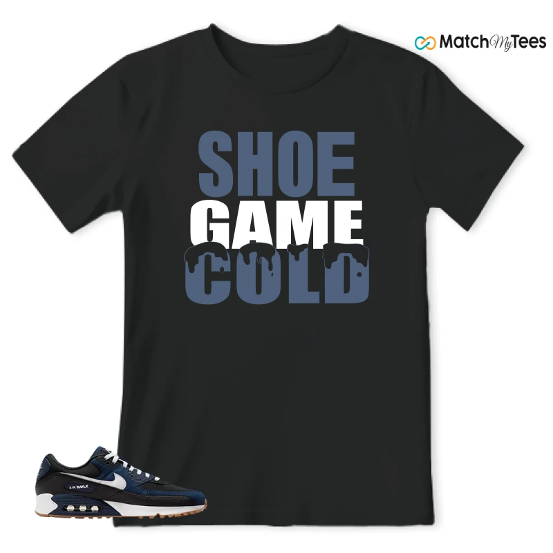 NIKE AIR MAX 90 MIDNIGHT NAVY GUM SNEAKER Matching Tees t-shirt