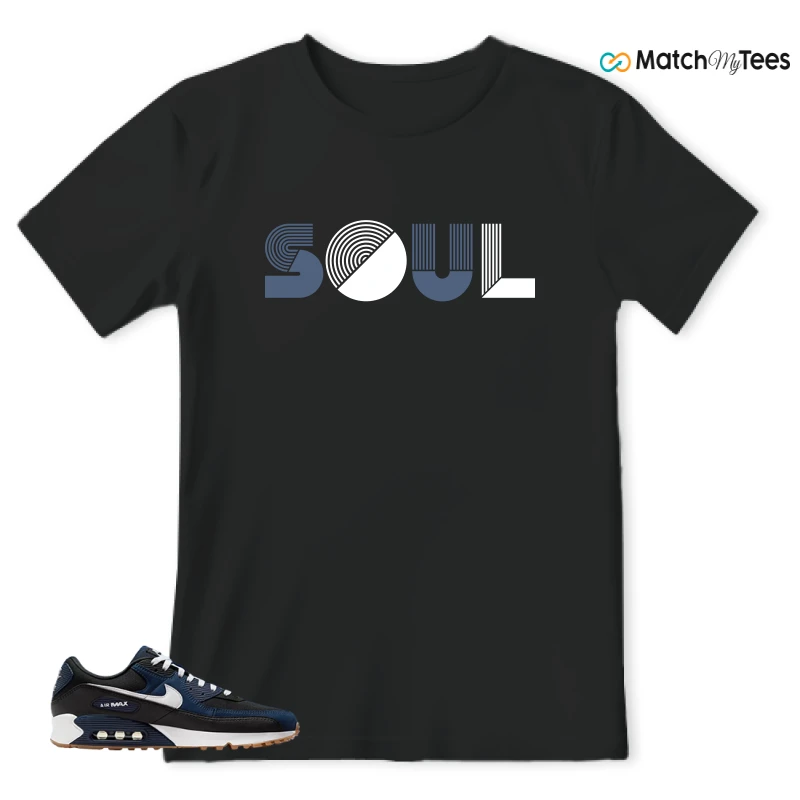 NIKE AIR MAX 90 MIDNIGHT NAVY GUM SNEAKER Matching Tees t-shirt