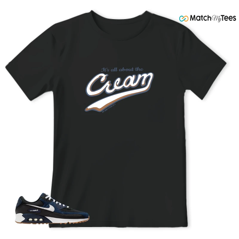 NIKE AIR MAX 90 MIDNIGHT NAVY GUM SNEAKER Matching Tees t-shirt