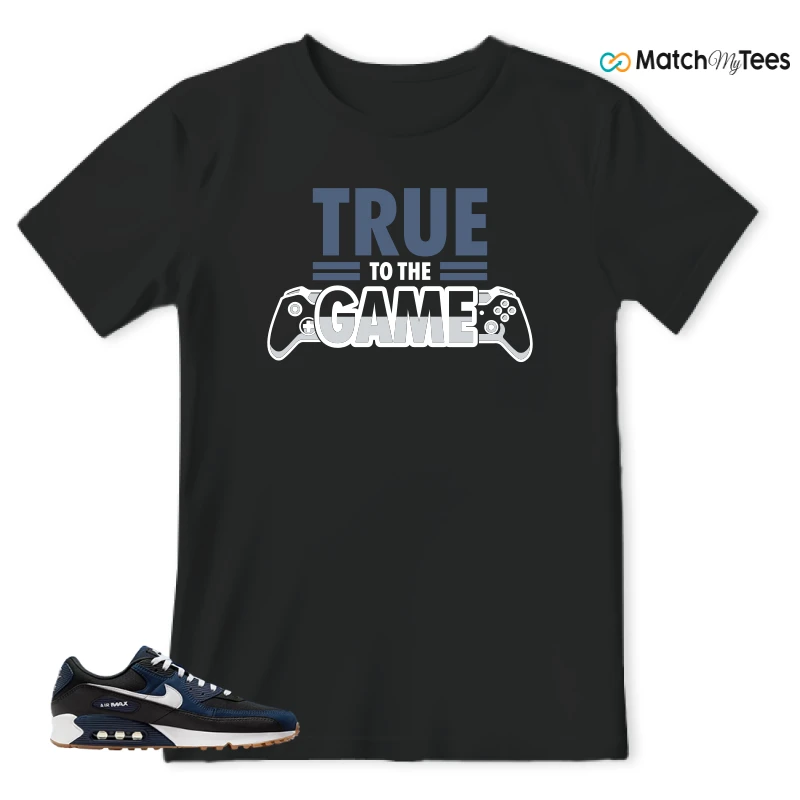 NIKE AIR MAX 90 MIDNIGHT NAVY GUM SNEAKER Matching Tees t-shirt